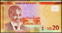Намибия 20 долларов 2015г. P.NEW - UNC