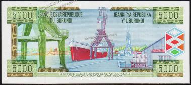 Бурунди 5000 франков 1999г. P.42а - UNC - Бурунди 5000 франков 1999г. P.42а - UNC