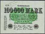 Германия 100000 марок 1923г. P.91a - UNC