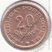10-149 Тимор 20 сентаво 1970г. КМ # 17 UNC бронза - 10-149 Тимор 20 сентаво 1970г. КМ # 17 UNC бронза