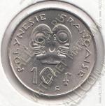 16-137 Французская Полинезия 10 франков 1975г. КМ # 8 UNC никель 6,0гр. 24мм