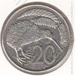 23-116 Новая Зеландия 20 центов 1982г. КМ # 36,1 медно-никелевая 11,31гр. 28,58мм