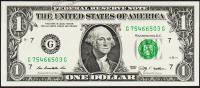 США 1 доллар 2009г. UNC "G" G-G