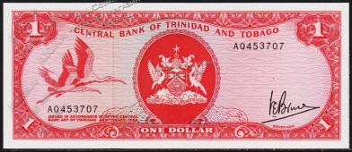 Тринидад и Тобаго 1 доллар 1964г. Р.30a - UNC - Тринидад и Тобаго 1 доллар 1964г. Р.30a - UNC