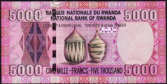 Руанда 5000 франков 2009г. P.37 UNC - Руанда 5000 франков 2009г. P.37 UNC