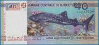 Банкнота Джибути 40 франков 2017 года. P.NEW - UNC