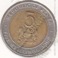 35-31 Кения 5 шиллингов 1995г. КМ # 30 алюминий-бронза 3,75гр. 19,5мм