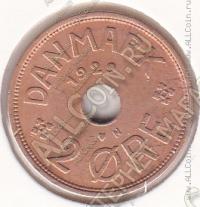 9-16 Дания 2 эре 1929г. КМ # 827.2 N бронза 3,8гр