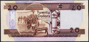 Соломоновы острова 20 долларов 2009г. P.35 UNC - Соломоновы острова 20 долларов 2009г. P.35 UNC