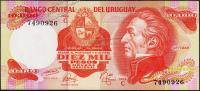 Банкнота Уругвай 10000 песо 1974 года. P.53с - UNC