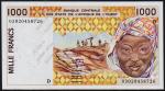 Мали (Зап. Африка) 1000 франков 2003г. P.411Dm - UNC