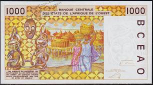 Мали (Зап. Африка) 1000 франков 2003г. P.411Dm - UNC - Мали (Зап. Африка) 1000 франков 2003г. P.411Dm - UNC