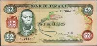 Ямайка 2 доллара 1990г. P.69d(1) - UNC