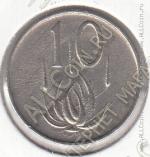19-119 Южная Африка 10 центов 1965г. КМ # 68.2 никель 4,0гр. 20,7мм