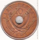23-24 Восточная Африка 10 центов 1942г. КМ # 26,2 бронза  - 23-24 Восточная Африка 10 центов 1942г. КМ # 26,2 бронза 