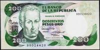 Колумбия 200 песо 01.11.1985г. P.429с - UNC