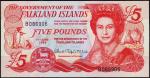 Фолклендские острова 5 фунтов 2005г. Р.17 UNC
