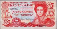 Фолклендские острова 5 фунтов 2005г. Р.17 UNC