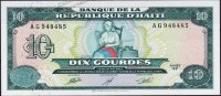 Банкнота Гаити 10 гурд 1991 года. P.256а - UNC