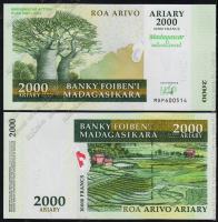 Мадагаскар 2000 ариари (10000 фр.) 2007г. P.93 UNC