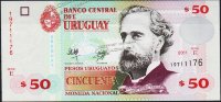Банкнота Уругвай 50 песо 2011 года. P.87в - UNC
