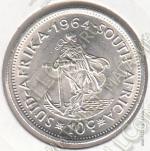 4-81 Южная Африка 10 центов 1964 г. KM# 60 UNC 5,66 гр.