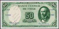 Чили 5 чентезимо 1960-61г. P.126в(3) - UNC на 50 песо 1958-59г. 