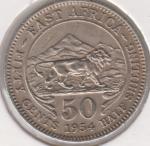 36-155 Восточная Африка 50 центов 1954г.