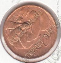 19-19 Италия 10 чентезимо 1920г. КМ # 60 R бронза 5,34гр. 23мм