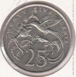 23-118 Ямайка 25 центов 1984г. КМ # 49 UNC медно-никелевая 14,55гр. 32,3мм
