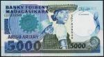 Мадагаскар 5000 франков (1000 ариари) 1988-94г. P.73в - UNC