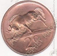 34-62 Южная Африка 2 цента 1969г. КМ # 66.2 бронза 4,0гр. 22,45мм