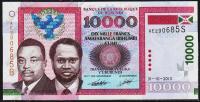 Бурунди 10.000 франков 2013г. P.NEW - UNC