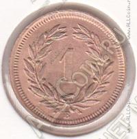 35-115 Швейцария 1 раппен 1931г. КМ # 3,2 бронза 1,5гр. 16мм