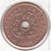 9-18 Южная Родезия 1 пенни 1944г. КМ # 8а бронза - 9-18 Южная Родезия 1 пенни 1944г. КМ # 8а бронза