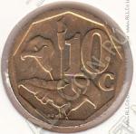 9-102 Южная Африка 10 центов 2008г. KM#347 бронза-сталь 2,0гр 16,0мм