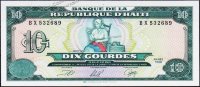 Банкнота Гаити 10 гурд 1998 года. P.256в - UNC