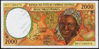 Экваториальная Гвинея 2000 франков 2000г. P.503Ng - UNC