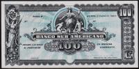 Эквадор SUR AMERICANO 100 сукре 1920г. P.S254 - UNC