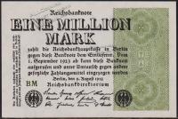 Германия 1000000 марок 1923г. P.102d - UNC
