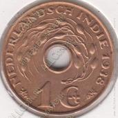 15-68 Нидерландская Индия 1 цент 1938г. KM# 317 бронза 4,8гр 23,0мм - 15-68 Нидерландская Индия 1 цент 1938г. KM# 317 бронза 4,8гр 23,0мм