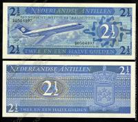 Нидерландские Антиллы 2,5 гульдена 1970г. P.21 UNC