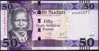 Банкнота Южный Судан 50 фунтов 2017 года. P.NEW - UNC
