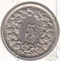 35-116 Швейцария 5 раппенов 1949г. КМ # 26 медно-никелевая 2,0гр. 17,5мм