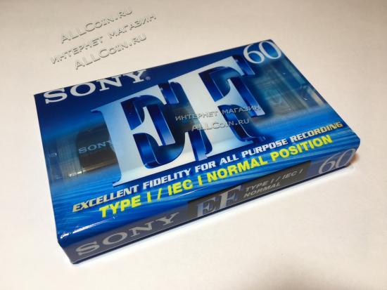 Аудио Кассета SONY EF 60 2000г. / Япония / Новая. Запечатанная. Из Блока.
