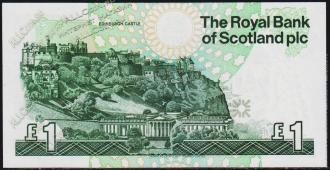 Шотландия 1 фунт 1999г. P.351d - UNC - Шотландия 1 фунт 1999г. P.351d - UNC