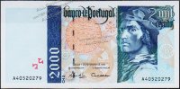 Банкнота Португалия 2000 эскудо 1996 года. P.189в(1) - UNC