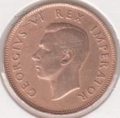 22-111 Южная Африка 1/2 пенни 1942г.  - 22-111 Южная Африка 1/2 пенни 1942г. 