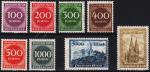  Германия Рейх 8 марок  1923г. Uni #243-50 MNH OG**