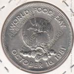 23-120 Ямайка 1 доллар 1981г. КМ # 91 UNC медно-никелевая